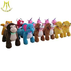 Wholesale Hansel hot selling kids walking battery operated ride on plush animals from china suppliers