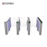 Speed Gate SUS304 Full Height Flap Turnstile 550mm Channel