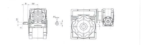 RV25 30 40 50 63 75 90 110 130 150 Belt Gearbox