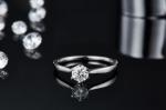 0.5ct Shape Hexgonal Lab Diamond Jewelry With Silver Women Ring