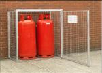 Welded Galvanized Gas Cylinder Cages With Powder Coated For Industry