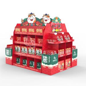 Wholesale Supermarket Rack Countertop Cardboard Pallet Display Cases CMYK Printing from china suppliers