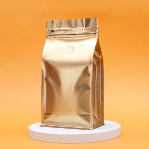 Wholesale 100g 250g 500g Flat Bottom Coffee Bags With Valve And Zipper For Coffee Bean/Tea Packaging from china suppliers