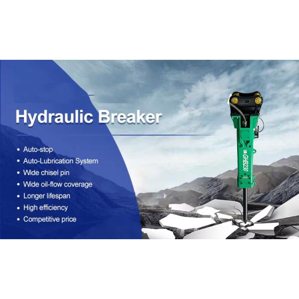 Fully Hydraulic Excavator Jack Hammer Attachment 13 Ton Breaker Customized