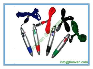 Wholesale neck promotional pen, gift neck pen with lanyard from china suppliers