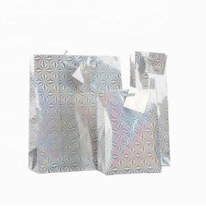 Wholesale Unique Design Holographic Paper Shopping Bags / Paper Carrier Bags Hot - Stamp from china suppliers