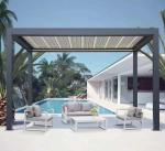 Outdoor Garden Terrace Gazebo Popular Motorized Aluminum Blinds Pergola
