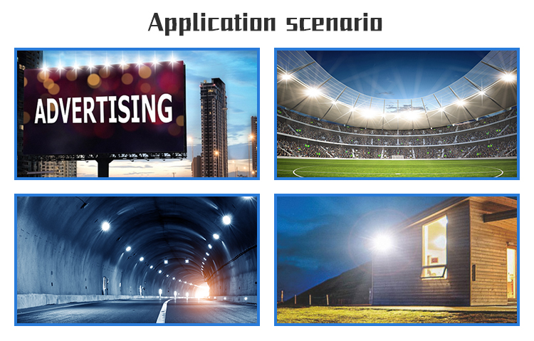 IP66 Waterproof AC100V-277V Input Voltage Outdoor Stadium Floodlight LED Flood Lamp