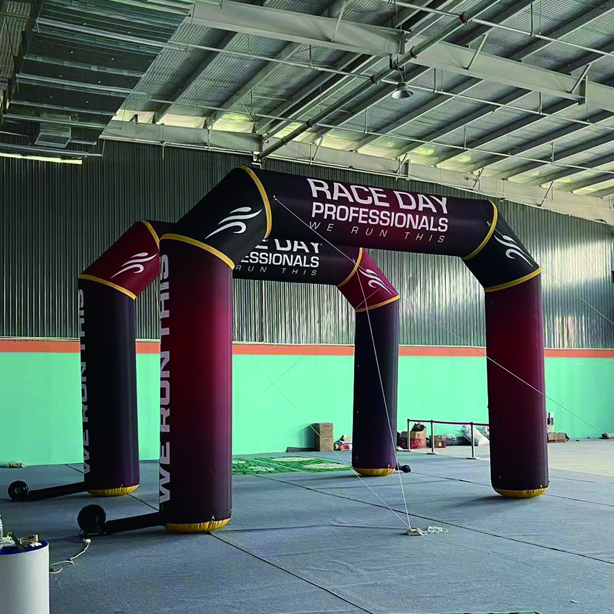 customize logo hot selling factory wholesale start line finish line inflatable robot arch inflatable arch
