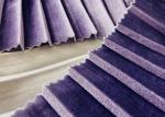 290GSM Purple Velvet Material 93% Polyester Warp Knitted Pleat For Lady'S Skirt