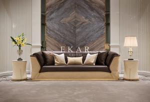 Wholesale Modern Luxury Italian Leather Living Room 7 Seater Sofa Set For Villa from china suppliers