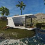 Comfortable Luxury Commercial Galvanized Steel Capsule House With Kitchen Smart