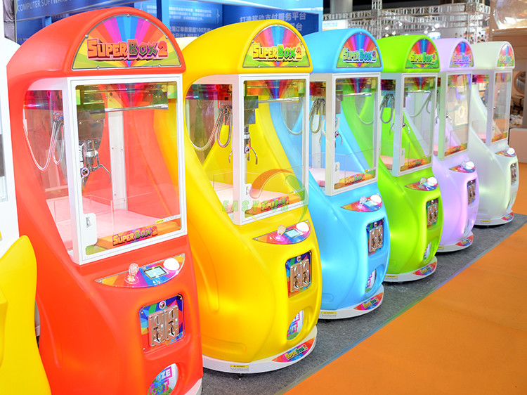 Colorful Super Box 2 Mini Claw Arcade Game Machine For Shopping Mall