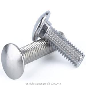 Wholesale Black Oxide Iron Galvanized Half Round Head Square Neck Bolts DIN603 with DIN Standard from china suppliers