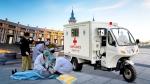 Electric Tricycle Ambulance with Closed Body Type and 800W Motor DY200ZK-A