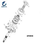 Excavator AP2D21 EX35 S50W-3 REXROTH Hydraulic Pump Spare Parts