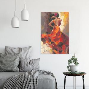 Wholesale Customized Size Accepted Hand Painted Graceful Girl Dancers Canvas Poster Wall Art Decor Print Paintings for Living Room from china suppliers