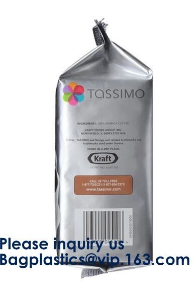Oxo-Degradable stand up pouches Coffee Bags Stand Up Pouch With Valve Side Gusset Bag with Valve Flat Bottom Pouch with
