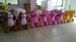 Hansel wholesale plush moving animal amusement rides for sale
