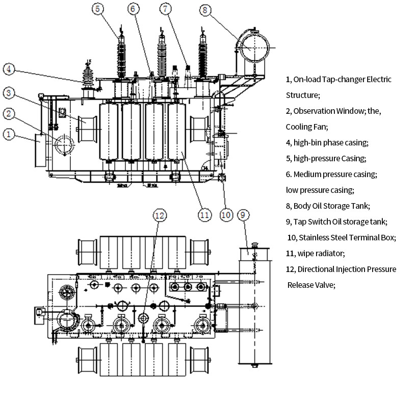 S11 Series High Voltage Oil Filled Transformer Industrial Power Transformer