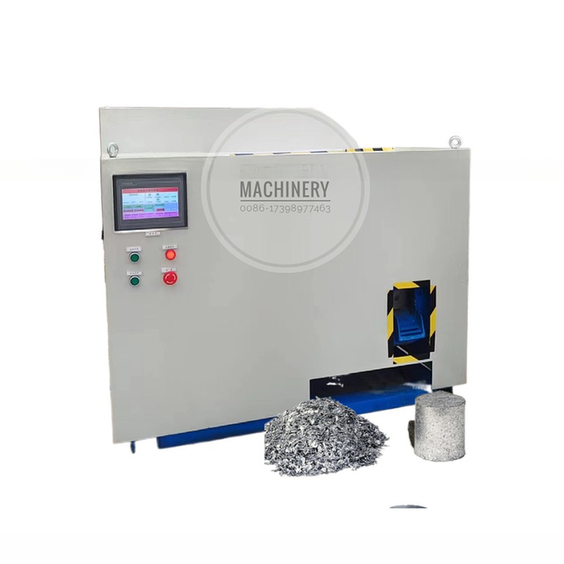 Function Metal Swarf Briquetting Press for Handling Special Scrap Aluminum Iron Block