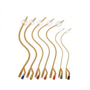 Wholesale Soft 1 2 3 Way Silicone Elastomer Coated Latex Foley Catheter CE from china suppliers
