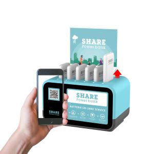 Wholesale QR SCAN Sharing Power Bank Station 6 SLOTS 5V 2A 5000MAH Li Polymer Battery from china suppliers