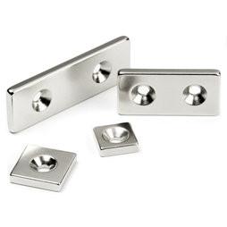 Wholesale N40 Super Strong Block L40X20X5mm Magnets with center hole:5mm from china suppliers