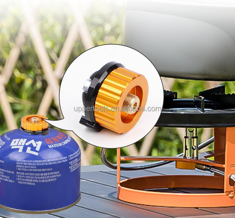 Camping Stove Burner Conversion Gas Adapter with Customized Support and Welding Torch