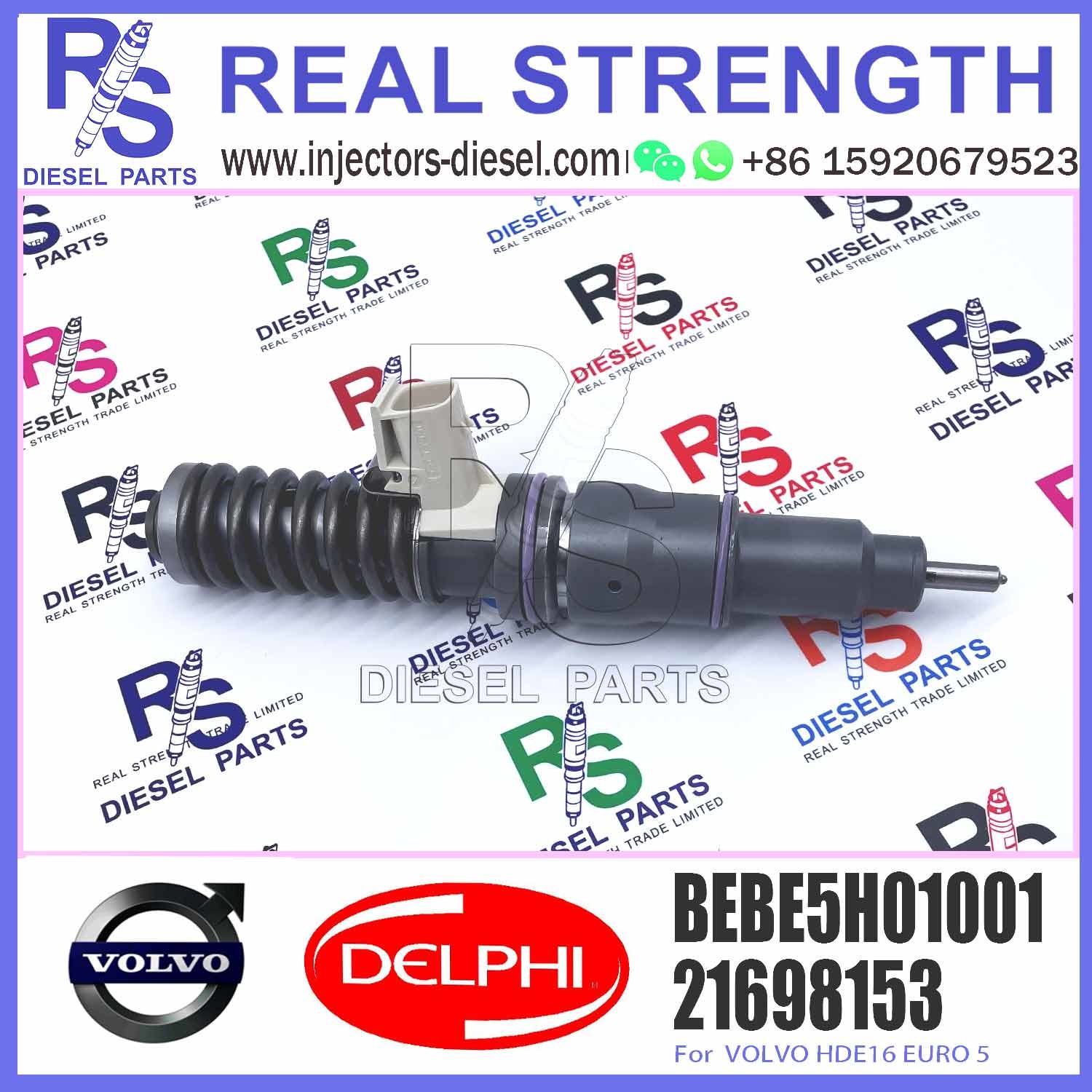 New Diesel Fuel Injector 21698153 BEBE5H01001 21698153 for V-O-L-V HDE16 EURO 5 BEBE5H01001