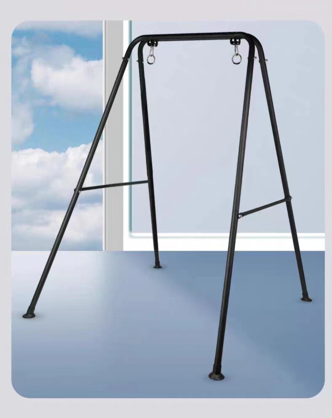 Portable Hammock Chair Stand for Convenient Relaxation in Indoor and Outdoor Areas