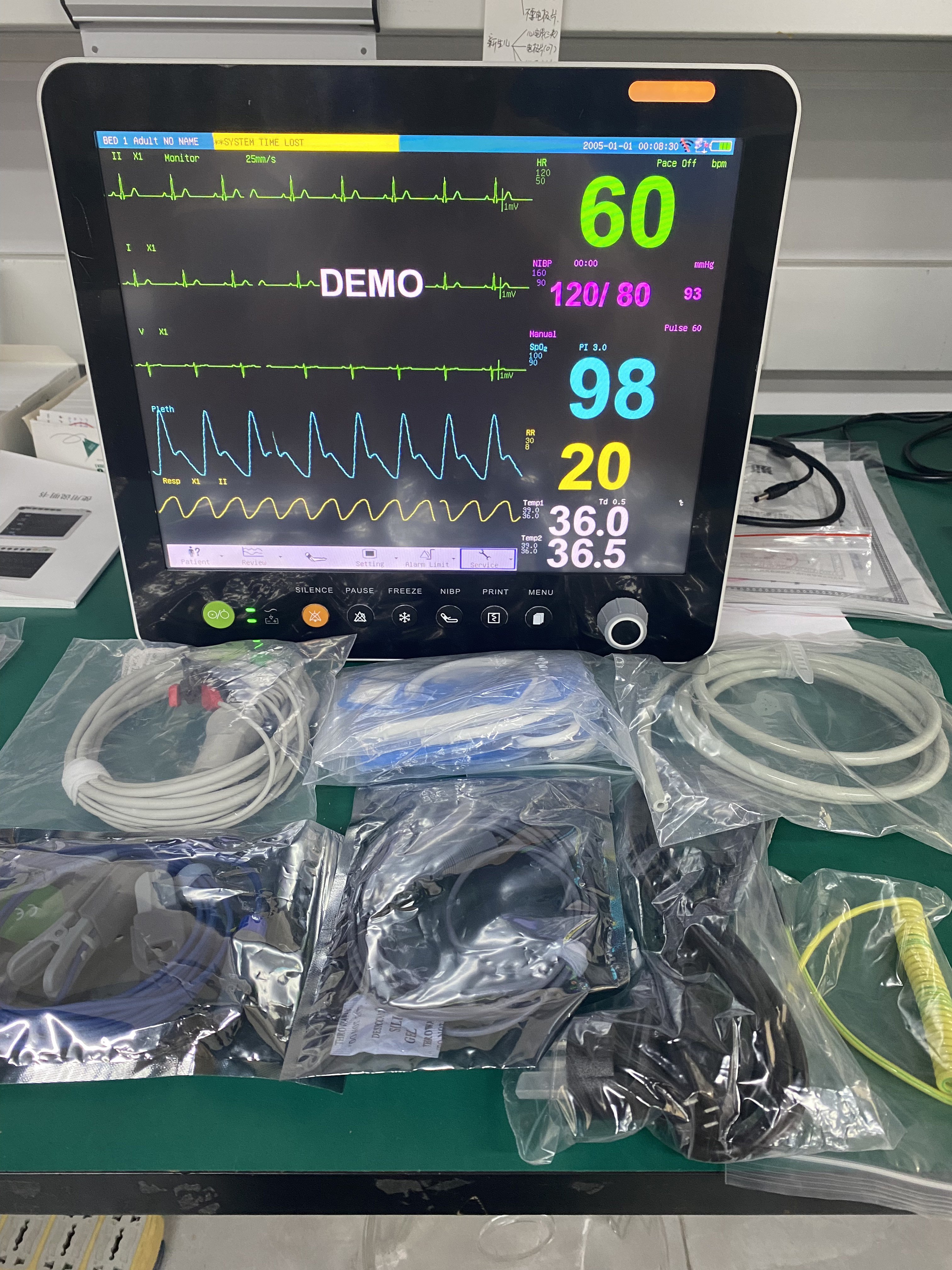 New products medical hospital health 12.1 inch Ambulance emergency Veterinary patient monitor