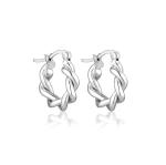 15mm Twisted Chunky Hoop Hollow Women's Fashion Earrings Jewelry