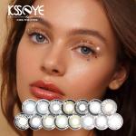 KSSEYE Natural Colored Eye Grey Contact Lens Circle Lenses Non Prescription 14mm