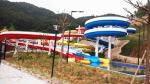 Stainless Steel Fastener FRP Spiral Water Slides For Giant Outdoor Water Park