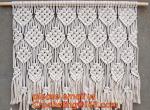 Macrame Wall Art Hanging, Tapestry Wedding Decoration, Bunting Banner knitted,