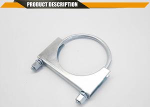Wholesale U Bolt Exhaust Muffler Clamp Carbon Steel Saddle , Exhaust Clamp from china suppliers