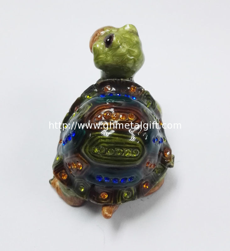 turtle shaped trinket box fashion metal jewelry box wedding trinket boxes