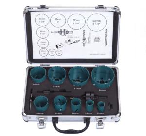 Wholesale Bi Metal 13 Pc Hole Saw Kit For Steel 38mm / 44mm / 47mm Cutting Depth from china suppliers