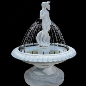 Wholesale Stone Fountain Carved Marble Water Fountain for Garden Outdoor (YKOF-9) from china suppliers