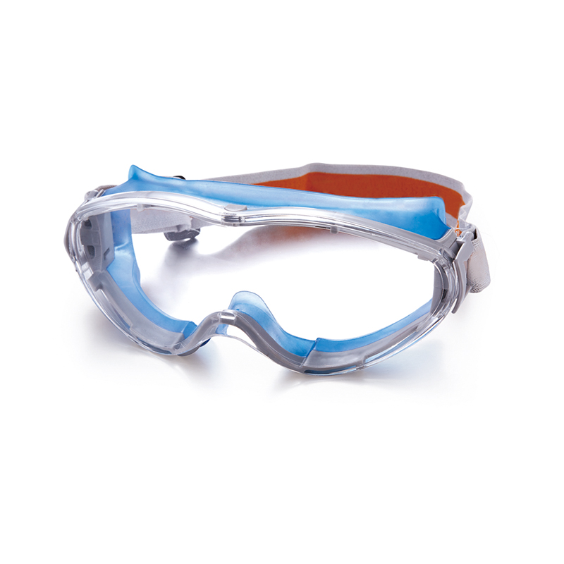 TPR Frame PC Lens Industrial Safety Goggles with Anti-Scratch UV Anti-Fog Protection