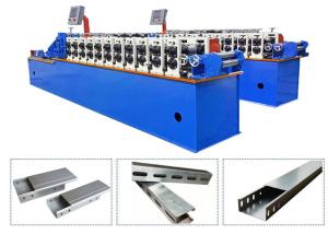 Wholesale Galvanized Steel Slotted Strut Channel Cable Tray Roll Forming Making Machine from china suppliers