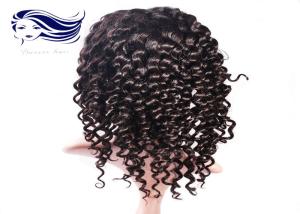 Wholesale Human Hair Glueless Full Lace Wigs With Bangs , Curly Full Lace Wigs from china suppliers