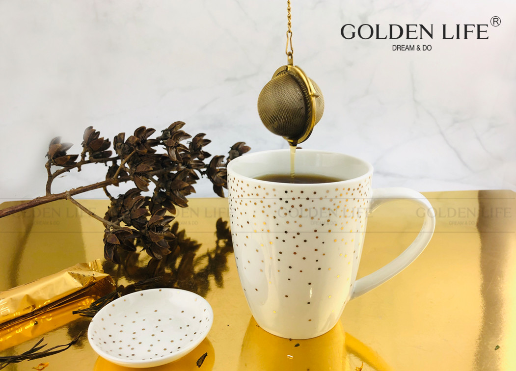 350CC New Bone China Mug Ceramic Tea Cup Ceramic Gift Set