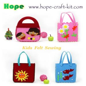 Wholesale Felt Nonwoven Cloth Sewing with Safe Plastic Niddles for Kids Children Creative DIY handcraft Animals Bags OEM ODM from china suppliers