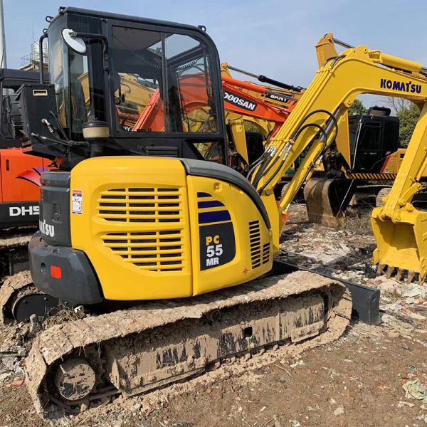 Original Factory Japan 5ton Used Komatsu Excavators PC55 Construction Tracked