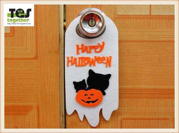 New Halloween decoration door hanging creative pumpkin witch white ghost door