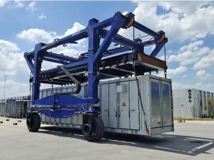 Wholesale Port Straddle Carrier Truck Gantry Crane RTG 40 Ton Container Crane from china suppliers
