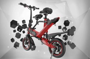 Wholesale Customized Logo Folding Electric Bicycle , 25KM / H 14 Inch Pedal Assist Electric Bike from china suppliers
