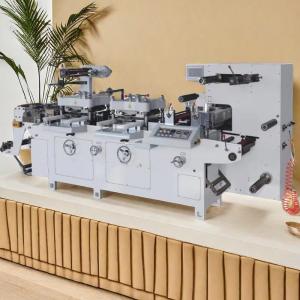 Wholesale 300 TIMES/MIN DOUBLE HEAD TWO STATION LABEL HOT FOIL STAMPING FLAT BED DIE CUTTING MACHINERY EMBOSSING GOLDEN SIVER from china suppliers